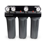 SPECTRUM Aqualyze Triple System Small Diameter 10-inch triple-stage water filtration unit with adaptor kit