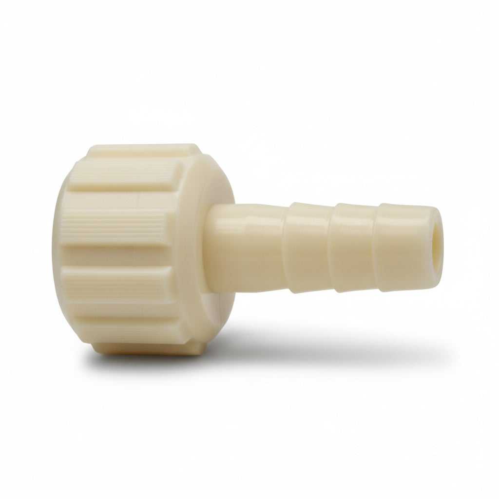 Straight Nut Washer 3/4" BSP to Hose 12.5 mm Barb