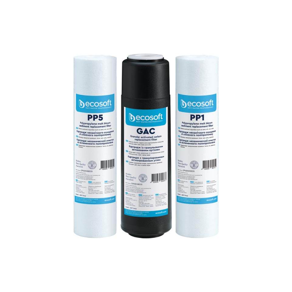 Ecosoft Standard set of 3 replacement filter