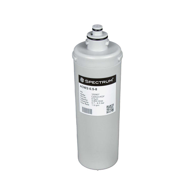 SPECTRUM AOW Point of Use Food Grade Cartridge 0.5 Micron 1.9 LPM