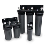 SPECTRUM Aqualyze Double System Large Diameter 20" dual-cartridge water filtration unit with adaptor kit