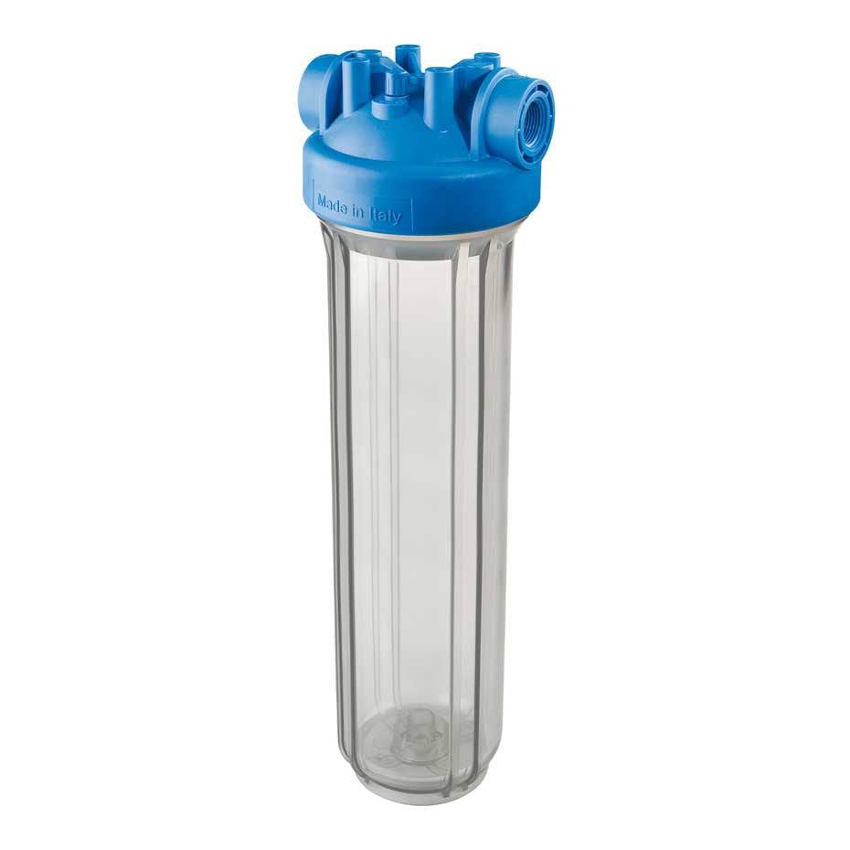 Atlas 20" Large Diameter (Big Clear) Filter Housing 1.5" BSP inc. Spanner and Bracket (RA1800911)