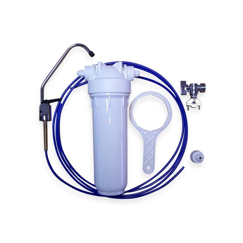 Atlas FK10 Under Sink Single Stage Filter Kit components for customizable water filtration.