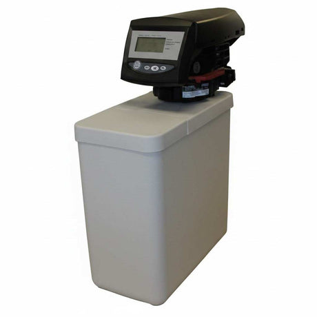 Micro Softener with Autotrol 255 Meter Valve White Cabinet 3/4" ports