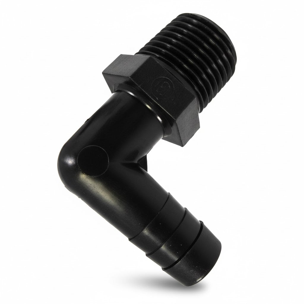 FLECK 21511SP HOSE BARB 90° ½” X ½”