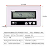 DM-3 Commercial In-Line Dual EC/TDS Monitor DM-3 with dual probes and backlit display for water quality monitoring
