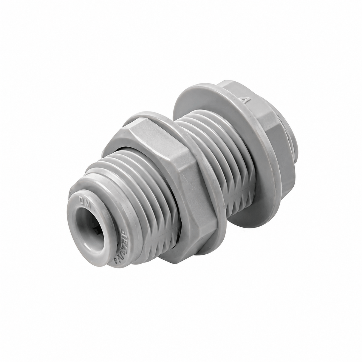 DMfit 3/8" x 3/8" Push-Fit Bulkhead Connector (ABU0606)