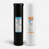 Ecosoft Aquapoint XL Duo Replacement Filter Set with sediment and chlorine cartridges for whole house water filtration