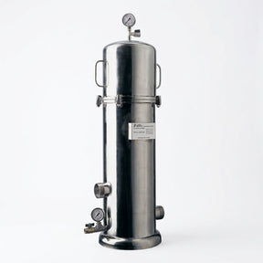 Pallas GEM Multi Round stainless steel 40-inch filter housing for high-flow industrial water filtration