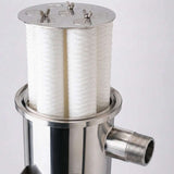 Pallas GEM Multi Round stainless steel filter housing for high-flow industrial water filtration with multiple 40-inch cartridge capacity