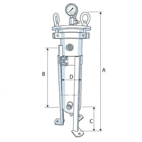 GreenLife Magnetic Bag Filter DN20 3/4" with stainless steel body and magnetic filtration for 5-7m³/hr water systems