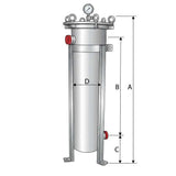 GreenLife Magnetic Bag Filter DN40 stainless steel 1.5 inch with dual magnets for heating and cooling systems filtration