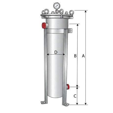 GreenLife Magnetic Bag Filter DN40 stainless steel 1.5 inch with dual magnets for heating and cooling systems filtration