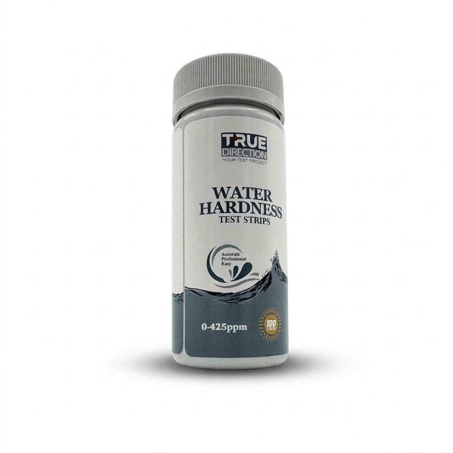 Water Hardness Test Strips kit with 100 strips measuring 0-425 ppm for accurate water hardness testing