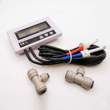 DM-3 Commercial In-Line Dual EC/TDS Monitor with dual probes and large backlit display for water quality measurement
