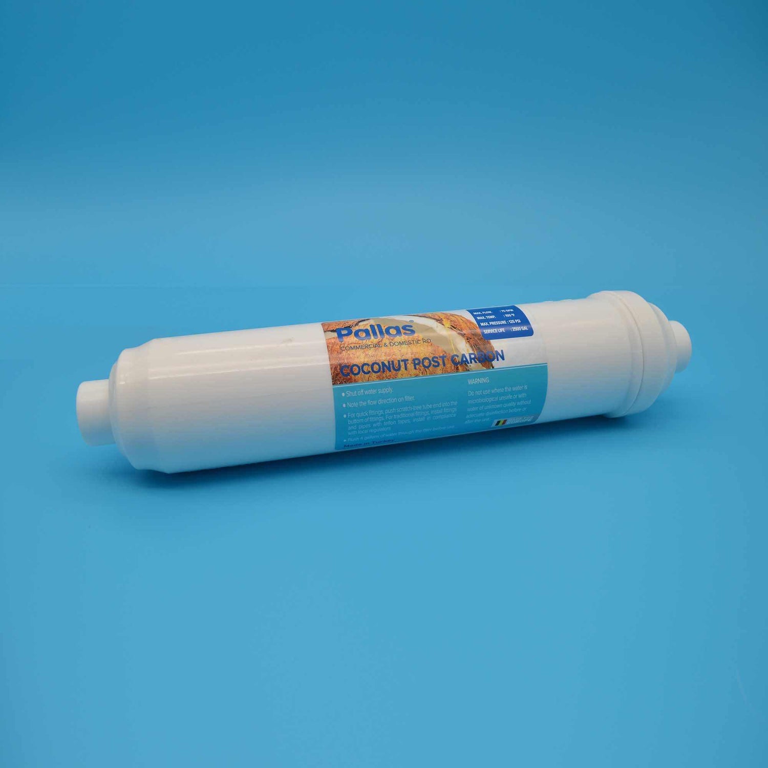 Pallas Inline HND Post Carbon Filter, 12" | GAPS Water Treatment