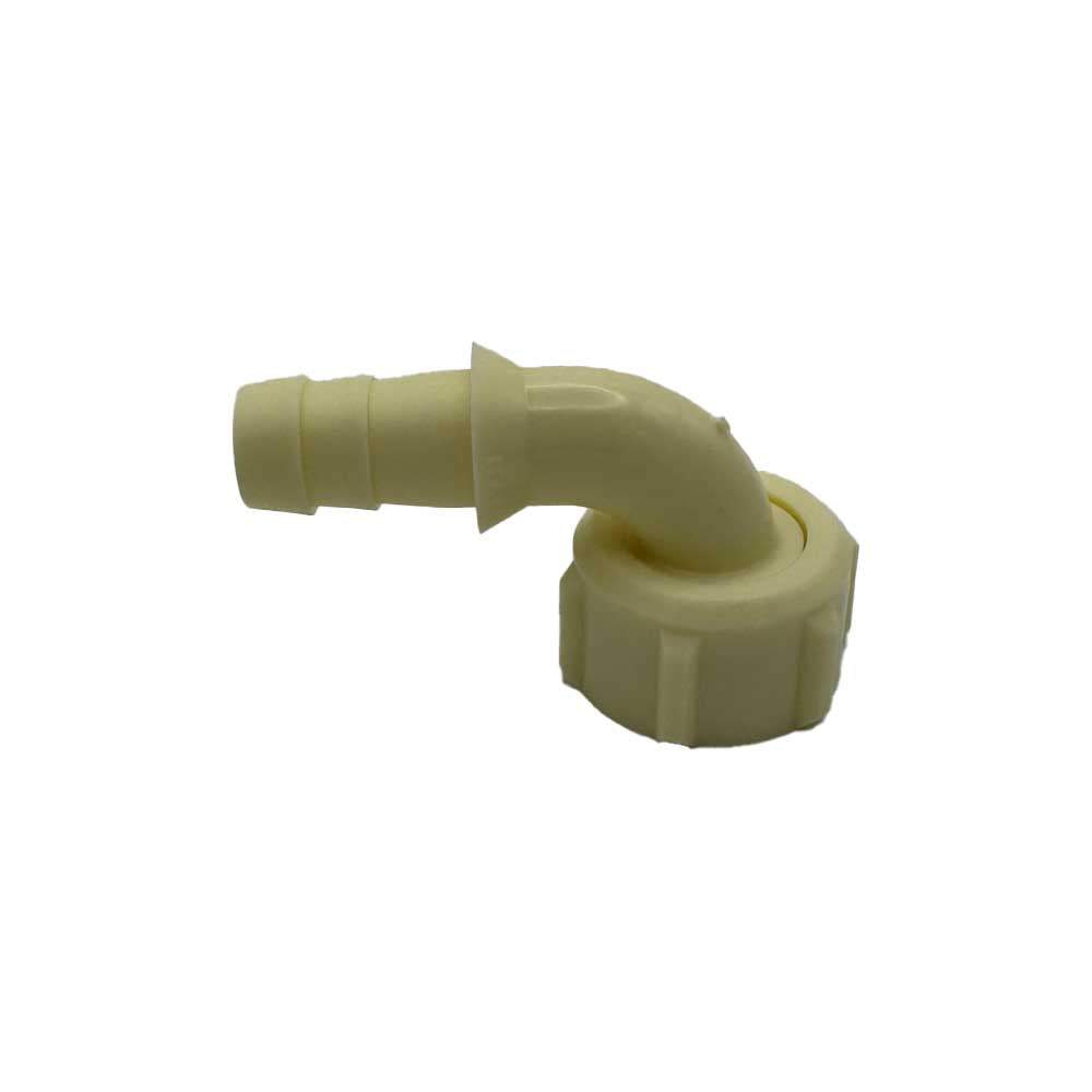 Elbow Nut Washer 3/4" BSP to Hose 12.5 mm Barb