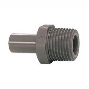 John Guest Stem Adaptor 1/2" Stem x 1/2'' BSPT PI051604S | GAPS Water Treatment