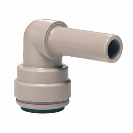 John Guest Stem Elbow 3/8-inch Stem x 3/8-inch Push Fit PI221212S plumbing connector