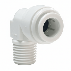 John Guest Fixed Elbow 1/4" Push Fit x 1/8" Thread White CI480821W