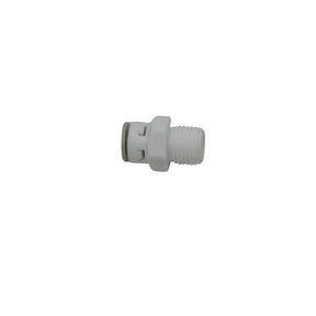 Male Connector 1/4 inch Pushfit to 1/4 inch Thread plumbing fitting for secure pipe connections