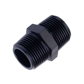 EFH-NIPPLE-3/4 : 3/4" Plastic Nipple BSP Black, Plastic Nipple 1" x 1"
