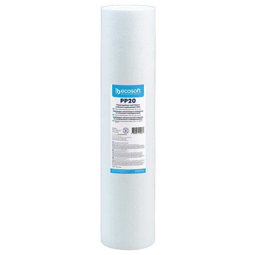 Ecosoft Aquapoint XL Duo whole house water filter with dual sediment cartridges and steel mounting frame