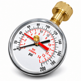 0–200 PSI Water Pressure Tester Gauge – 3/4" Female Hose Thread