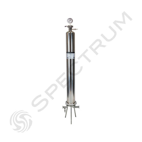 PSFH-SEP-1-20-1-226E : SPECTRUM Sanitary Filter Housing 1 x 20 226 End-Cap 1" Tri-Clamp EPDM Seal | GAPS Water Treatment