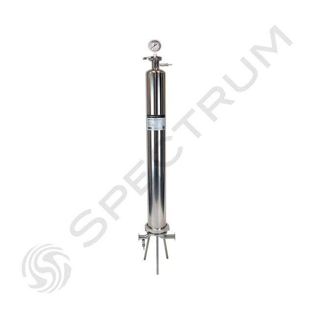 PSFH-SEP-1-20-1-226E : SPECTRUM Sanitary Filter Housing 1 x 20 226 End-Cap 1" Tri-Clamp EPDM Seal | GAPS Water Treatment