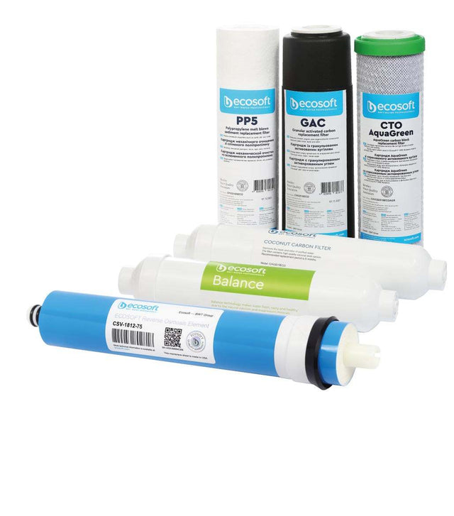 Ecosoft PURE Balance set of 6 replacement filters | GAPS Water