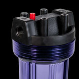 Spectrum 20” clear regular diameter filter housing with 3/4” ports for water filtration systems