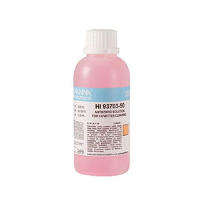230ml bottle of HI-93703-50 Cuvette Cleaning Solution for pristine, anti-static glass cuvette cleaning