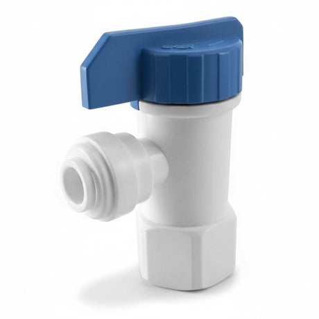 Residential Tank Ball Valve 1/4" Female to 3/8" Push Fit for efficient water flow control in residential systems
