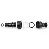 Clack V3008-02 WS1 Straight Drain Fitting with Check Valve – 1" (9–25 GPM)