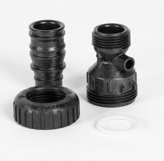 Clack WS1 V3008-04 1-inch straight drain fitting without silencer for water softener valves