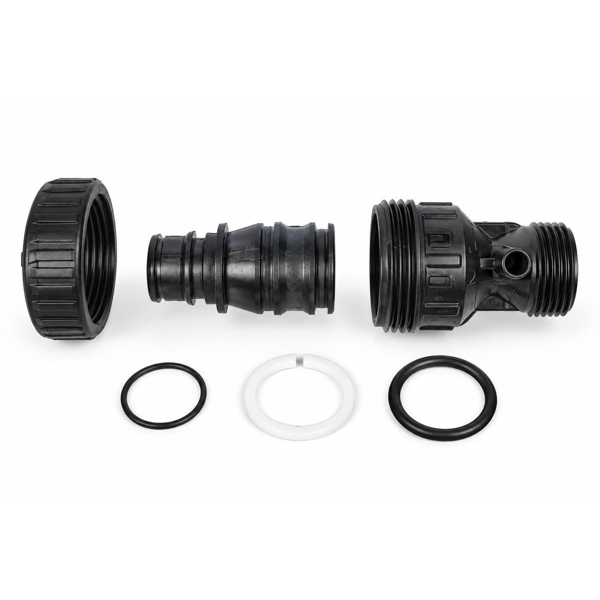 Clack V3008-04 WS1 Straight Drain Fitting Without Silencer – 9–25 GPM