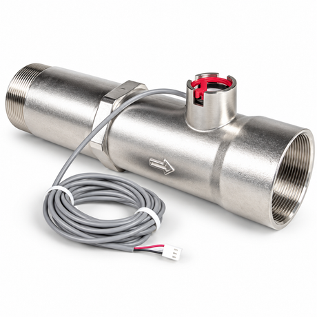 Clack V3095BSPT-15 3" Meter Assembly Male x Female BSPT with 4.5 meter Cable