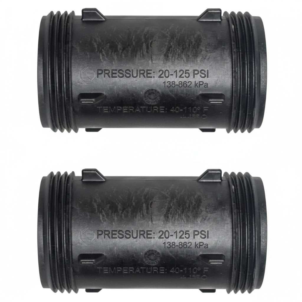 Clack V3467 WS1 Bypass Inline Adapter Fitting Set of 2