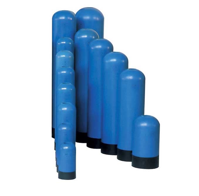 T1354 Vinylester Vessel 2.5" Threaded Top Hole With Base 13" x 54" 105.5 Litre | GAPS Water Treatment