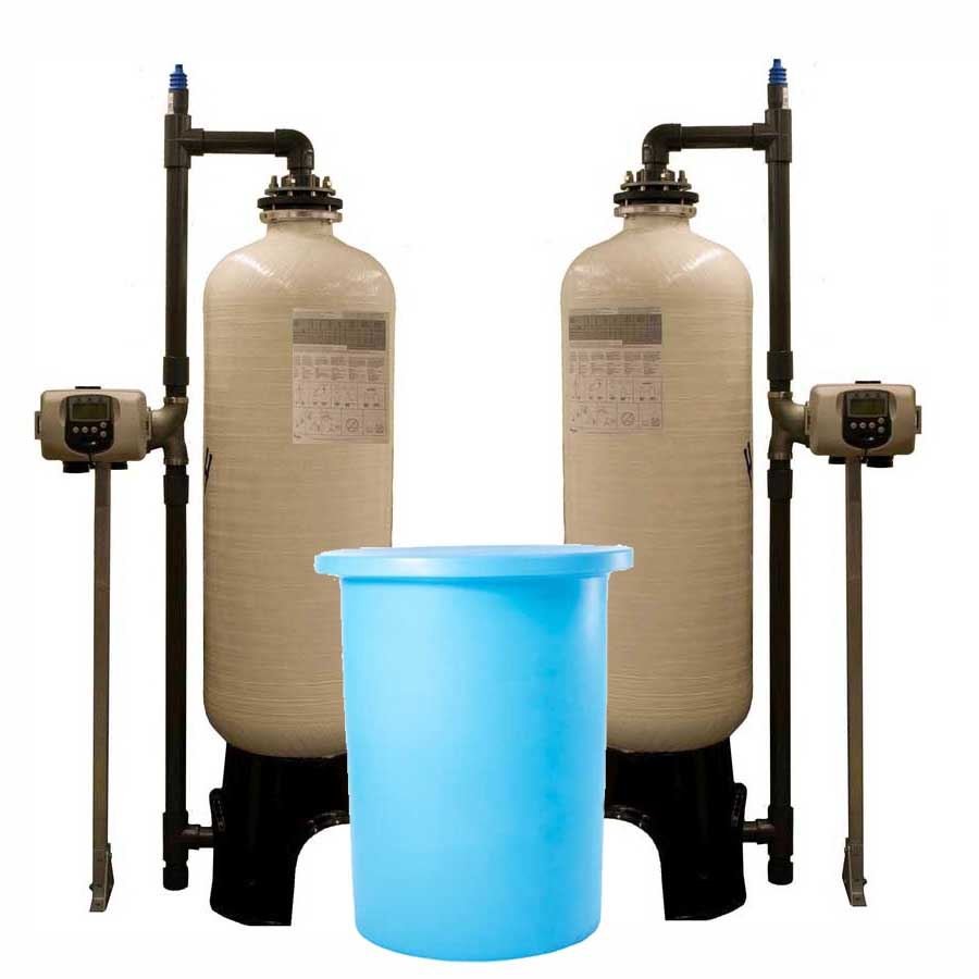 Duplex Water Softener with Clack WS3 Digital Controller 2